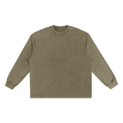 acid wash long sleeve tee ,long sleeve tshirt,long sleeve tee,snow washed tshirt,snow washed tee,long sleeve