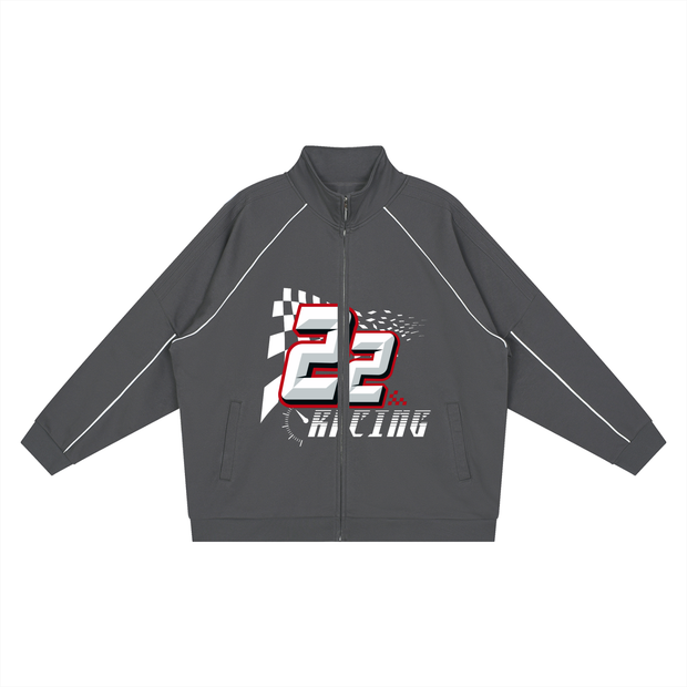 ZIP UP JACKET,jacket,urban racing outfit,motorsport inspired streetwear,thunderworld racing tracksuit
