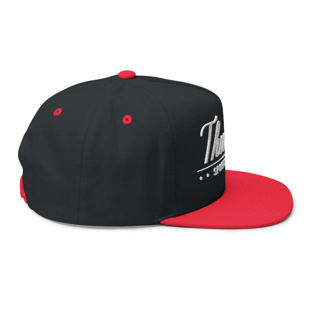 Flat Bill Cap - Thunder Sports Division Stylish Baseball Hat for Sports Lovers