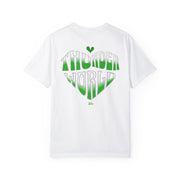 Garment-Dyed T-shirt (Green Hearts)