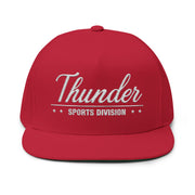 Flat Bill Cap - Thunder Sports Division Stylish Baseball Hat for Sports Lovers