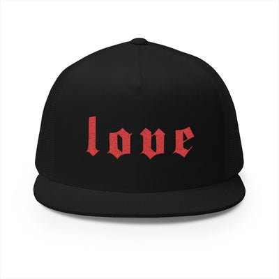 Embroidered Love 5 Panel Trucker Cap - Perfect Gift for Fashion Lovers