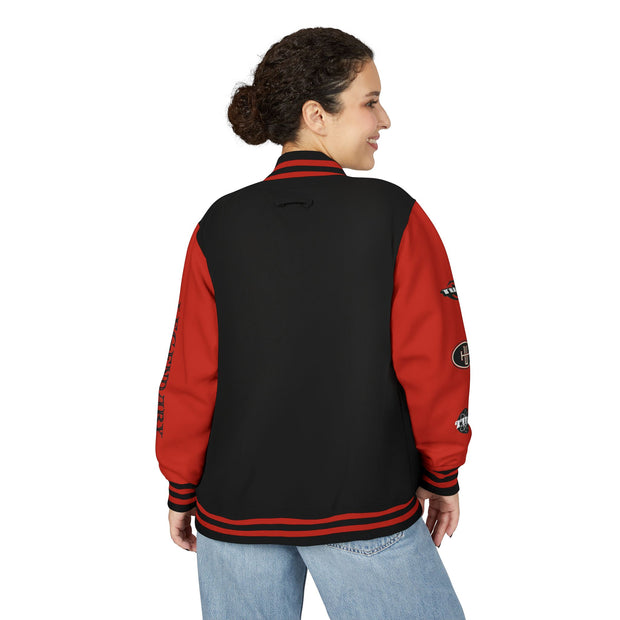 Unisex Heavyweight Letterman Jacket - Trendy Varsity Style with Bold Graphics
