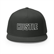 Hustle 5 Panel Trucker Cap - Motivational Embroidered Hat for Entrepreneurs