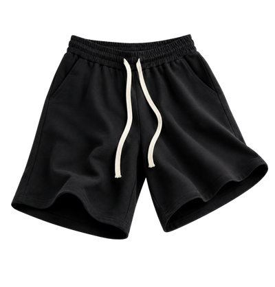 Heavyweight Cotton Drawstring Shorts for Men | 380 GSM Premium Summer Streetwear