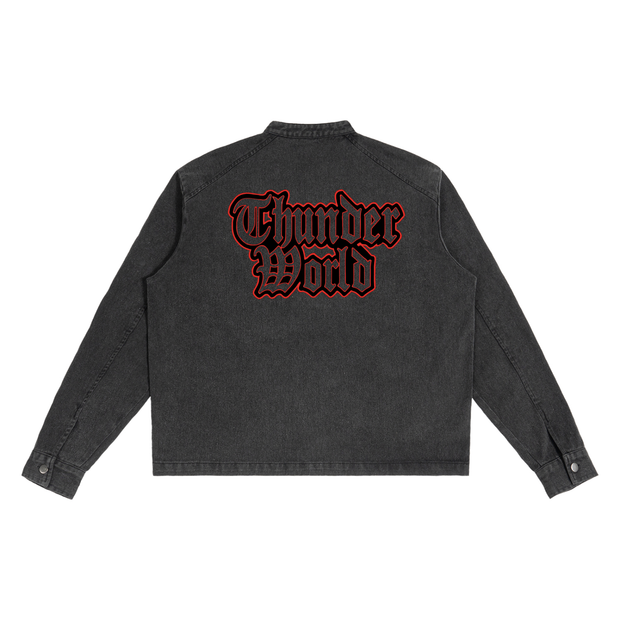 ThunderWorld,VintageDenimJacket,StreetwearStyle,ThunderWorldClothing,StreetFashionDaily,ThunderWorldBrand