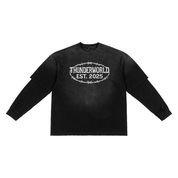 ThunderWorld,StreetwearBrand,UrbanStyle,hunderWorldEst2025,OversizedFit,VintageWash