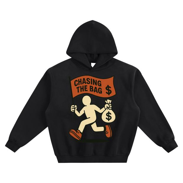 Chasing The Bag,Money Hoodie,Streetwear,Hustle Clothing,Bag Chaser,Motivation Apparel,Heavyweight Hoodie