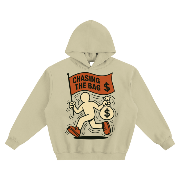 chase the bag hoodie,thunder hoodie,heavyweight hoodie,hunderworld hoodie,thick hoodie