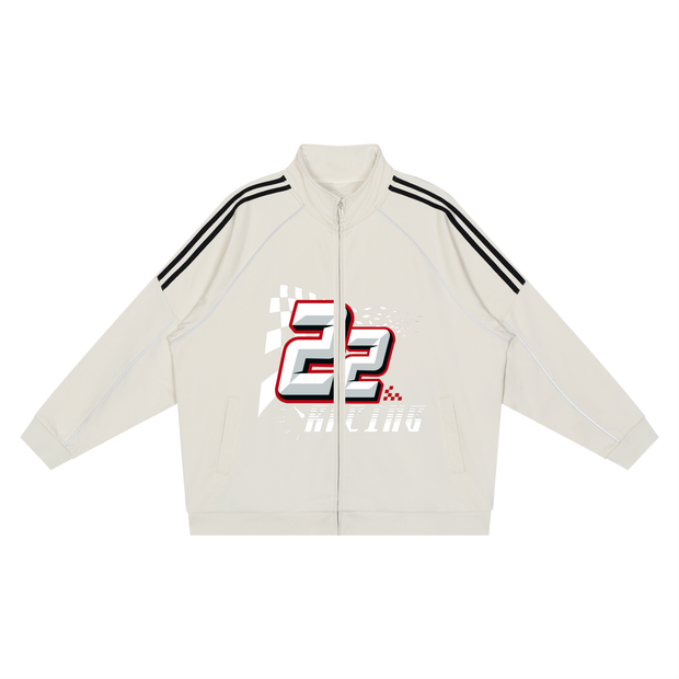 ZIP UP JACKET,jacket,urban racing outfit,motorsport inspired streetwear,thunderworld racing tracksuit