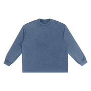 acid wash long sleeve tee ,long sleeve tshirt,long sleeve tee,snow washed tshirt,snow washed tee,long sleeve