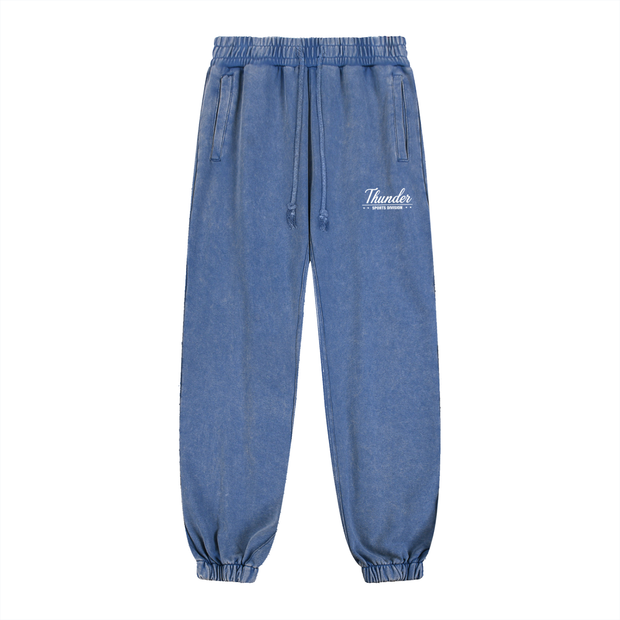 joggers,snow washed joggers,acid washed jogger,thunderworld jogger