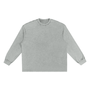 acid wash long sleeve tee ,long sleeve tshirt,long sleeve tee,snow washed tshirt,snow washed tee,long sleeve