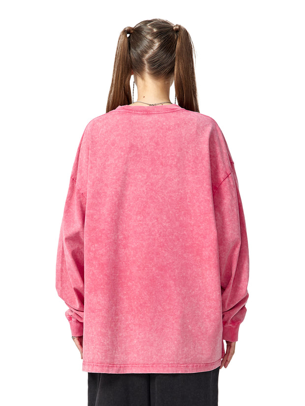 acid wash long sleeve tee ,long sleeve tshirt,long sleeve tee,snow washed tshirt,snow washed tee,long sleeve
