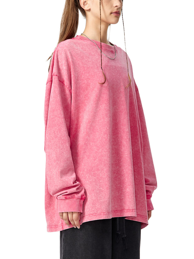 acid wash long sleeve tee ,long sleeve tshirt,long sleeve tee,snow washed tshirt,snow washed tee,long sleeve