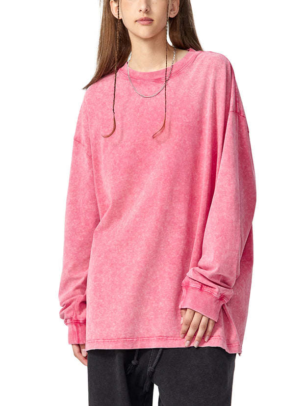 acid wash long sleeve tee ,long sleeve tshirt,long sleeve tee,snow washed tshirt,snow washed tee,long sleeve