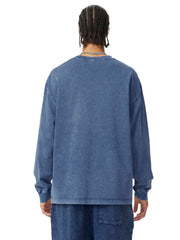 acid wash long sleeve tee ,long sleeve tshirt,long sleeve tee,snow washed tshirt,snow washed tee,long sleeve
