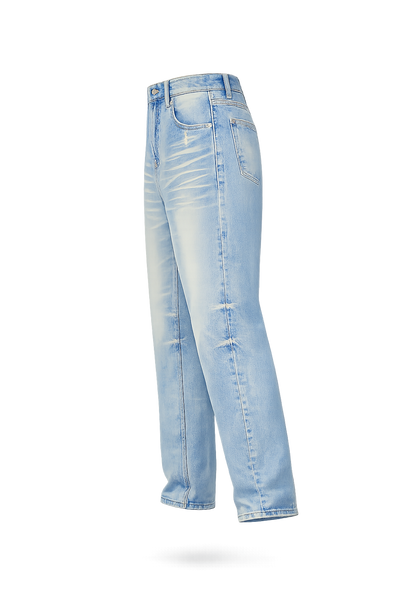 THUNDERWORLD SUNFADE RAW HEMP JEANS