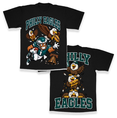 Philly Eagles Oversized Enzyme-Washed T-Shirt
